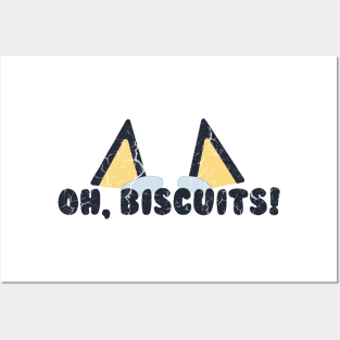Biscuit Bluey Posters and Art